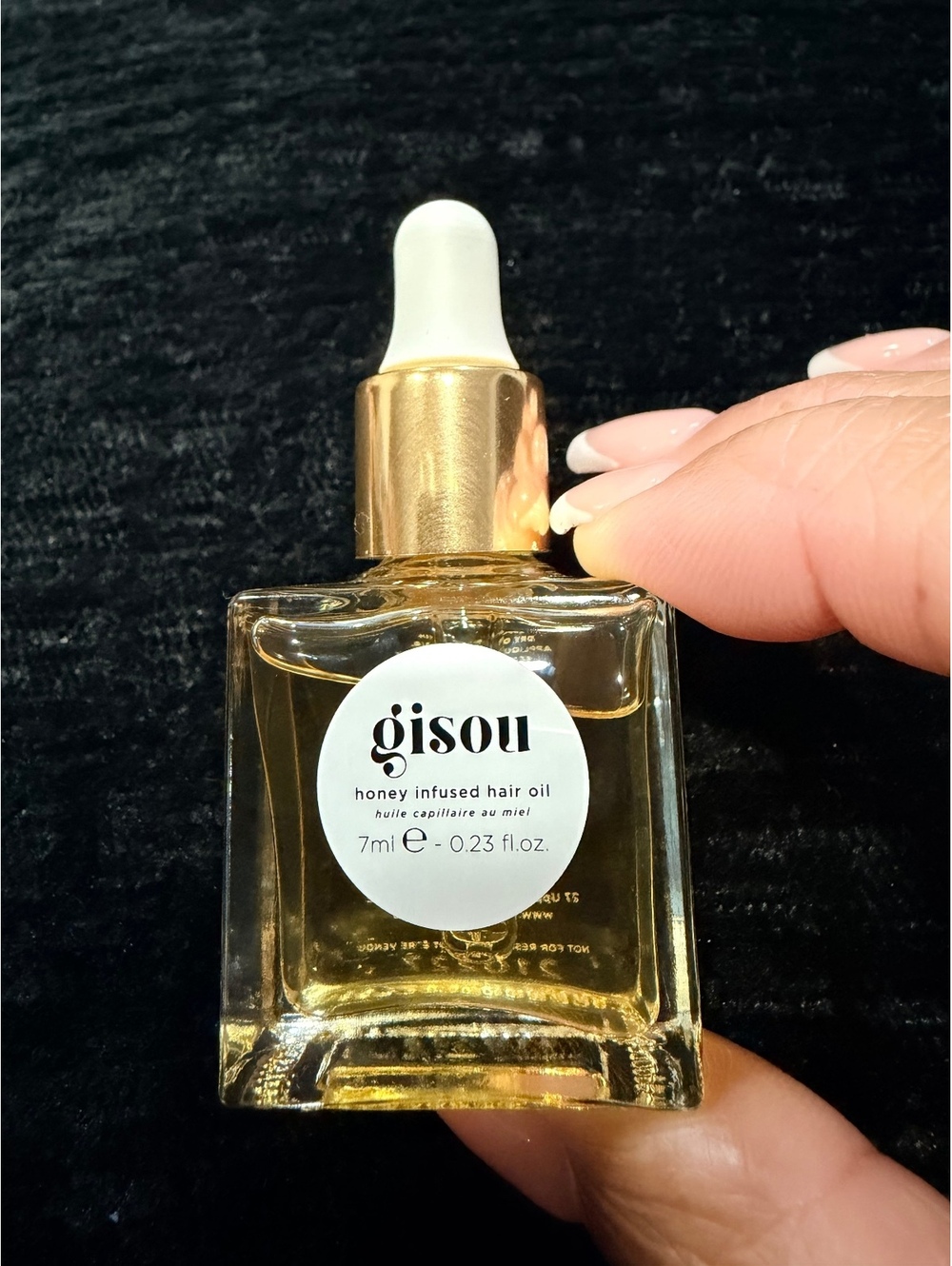 Gisou Honey Infused Hair Oil 7ml - Nourishing Hair Treatment